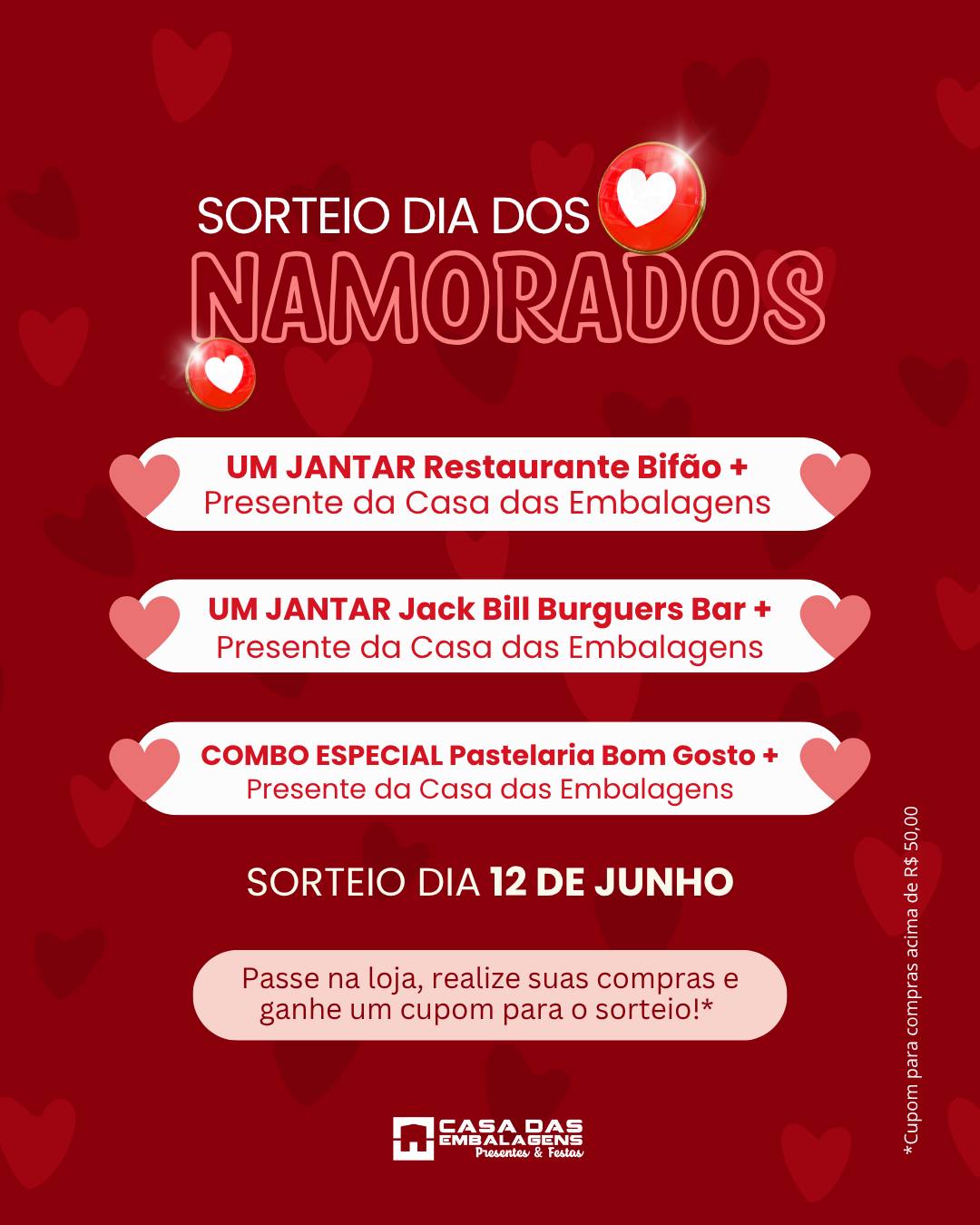 Sorteio Dia dos Namorados